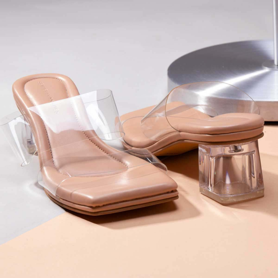 Twirly Transparant Heels - Raya Collection